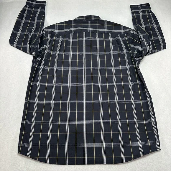 CE Schmidt Workwear Shirt Mens Large Blue Plaid Long Sleeve Button Up Work - Picture 7 of 11